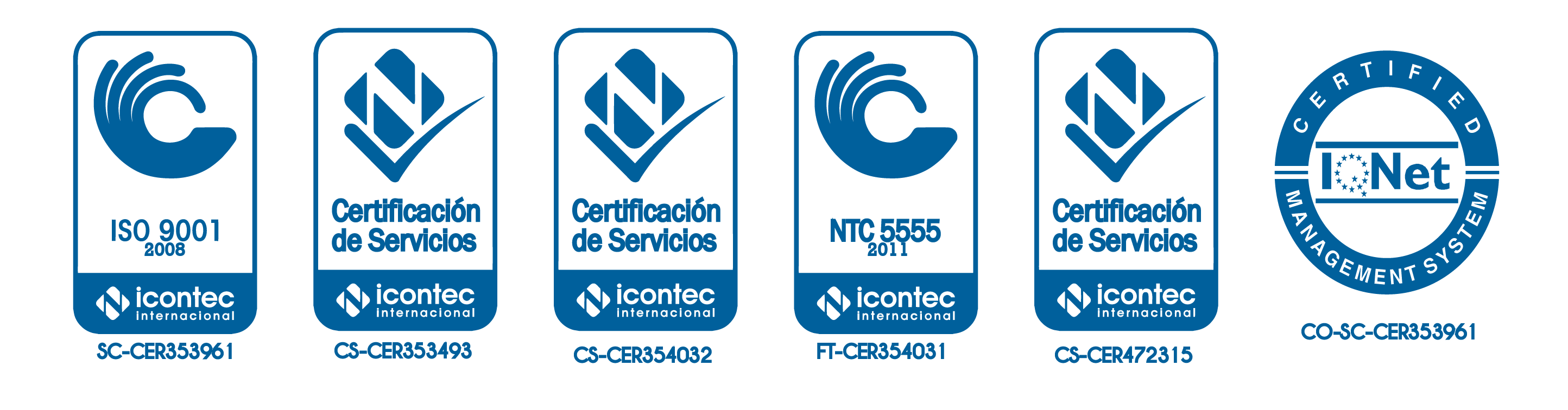Sellos de Calidad y Certificaciones INSCAP